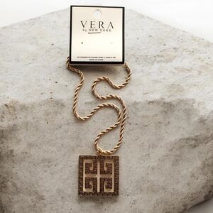 Greek Key Necklace by VERA New York